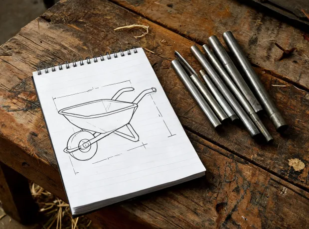Wheelbarrow specification notebook